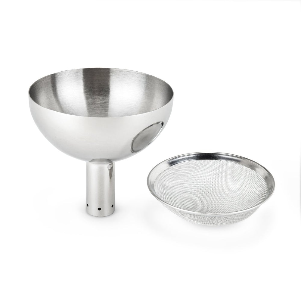 TRUE Fountain Stainless Steel Aerating Decanter Funnel - lily & onyx