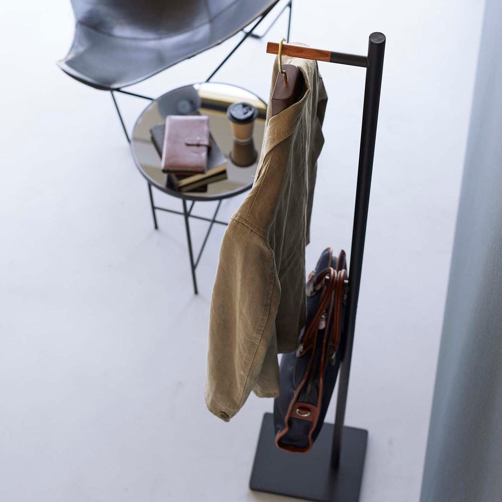 
                      
                        Steel & Wood Coat Rack, 63.98" H
                      
                    