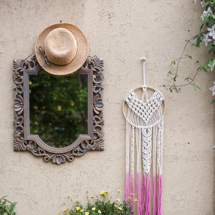 RusticReach French Palace Style Wall Mirror with Carved Frame - lily & onyx