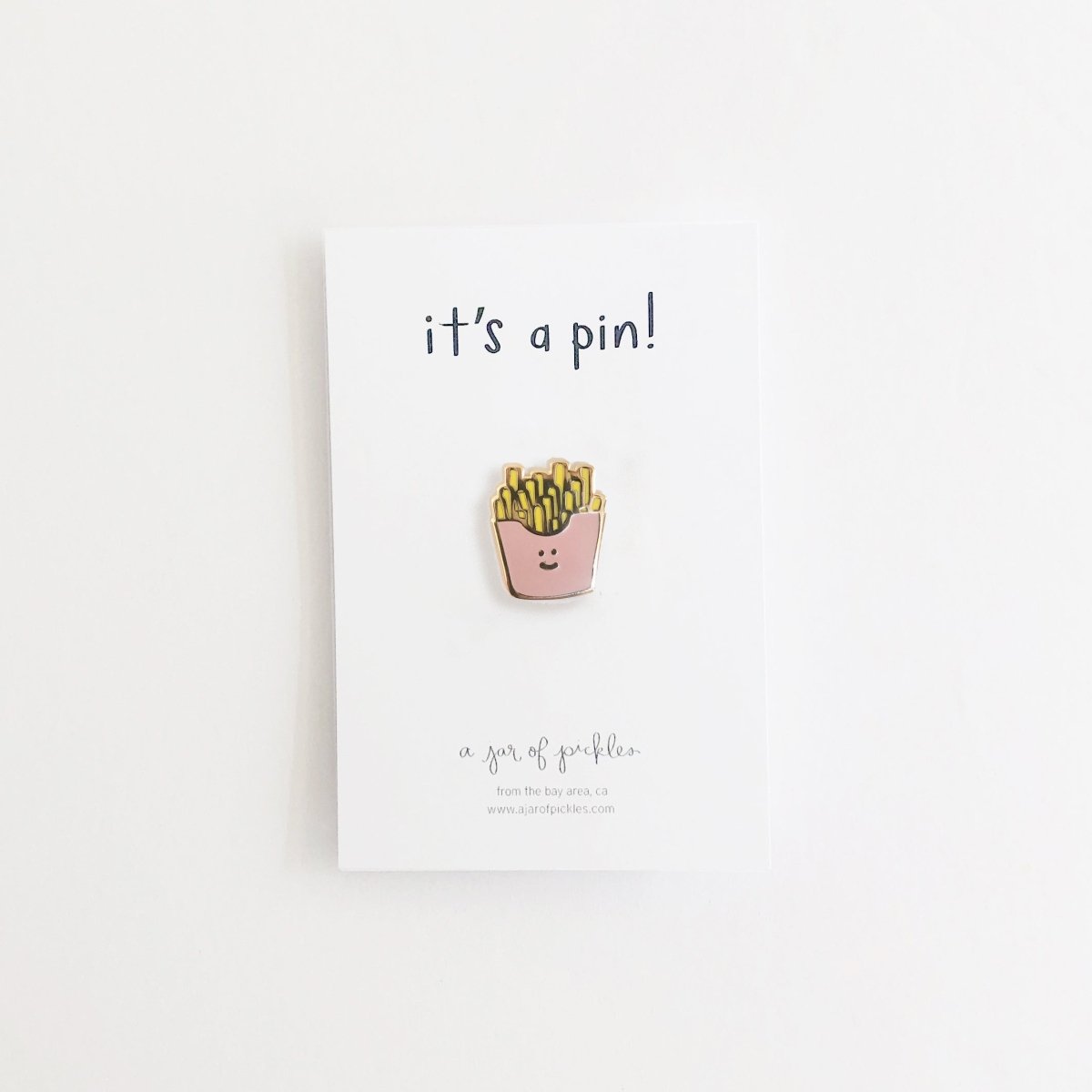 A Jar of Pickles Fries Pin - lily & onyx