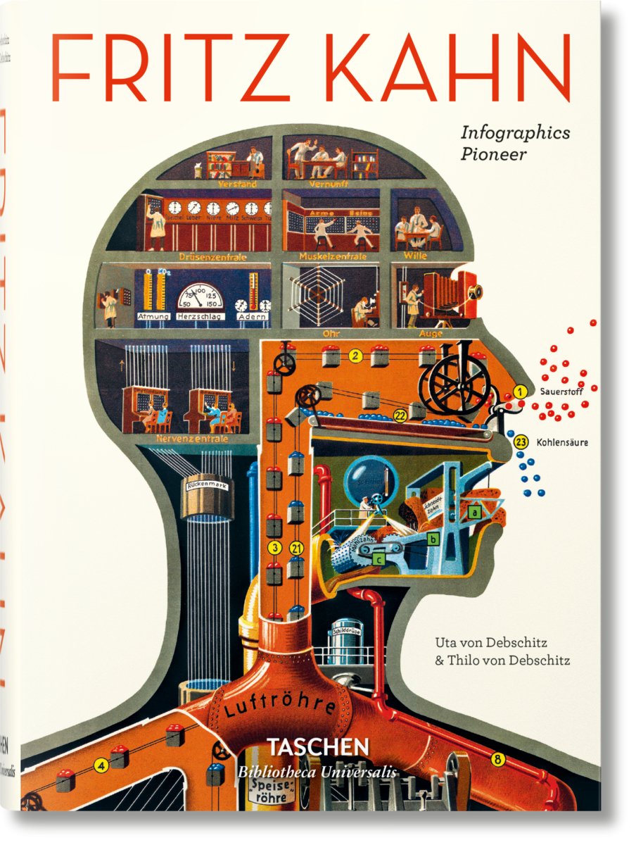 TASCHEN Fritz Kahn. Infographics Pioneer (Spanish, English, Italian) - lily & onyx