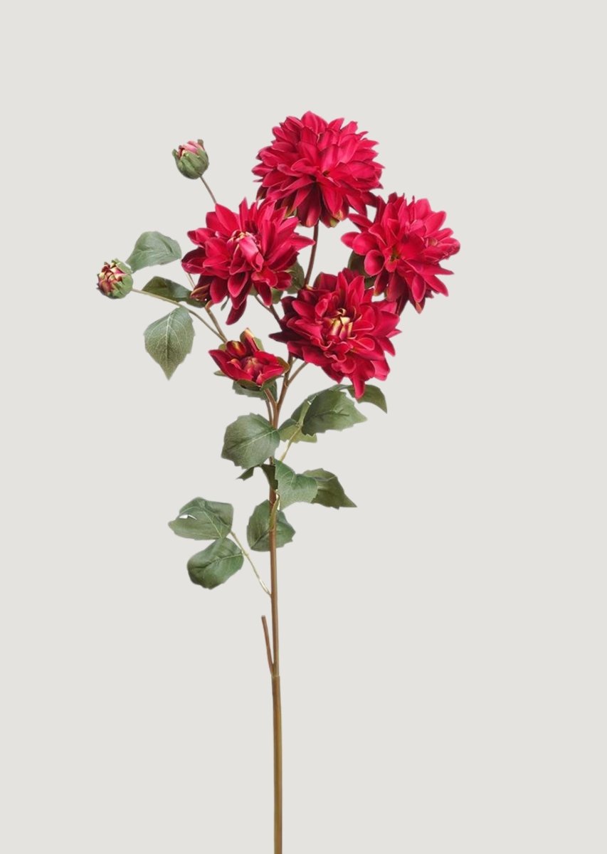 Afloral Fuchsia Artificial Dahlia Flower Spray - 31