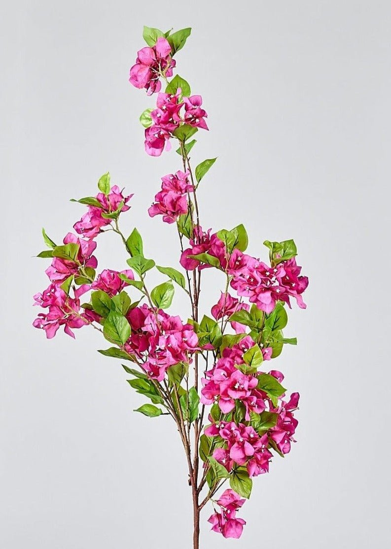 Afloral Fuchsia Faux Bougainvillea Hanging Bush - 43" - lily & onyx