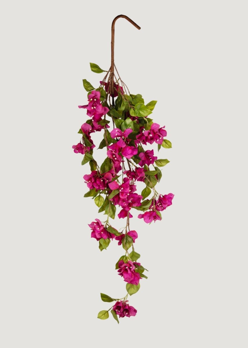 Afloral Fuchsia Faux Bougainvillea Hanging Bush - 43