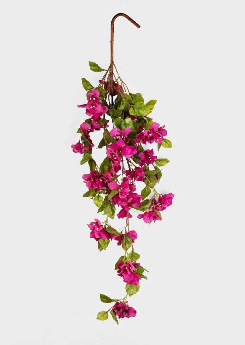 Afloral Fuchsia Faux Bougainvillea Hanging Bush - 43