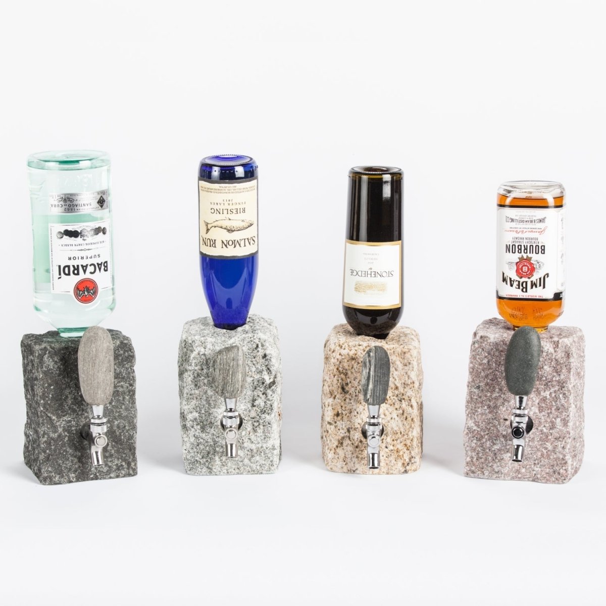 Funky Rock Designs Granite Stone Drink Dispenser - Liquor & Wine Bottle Tap