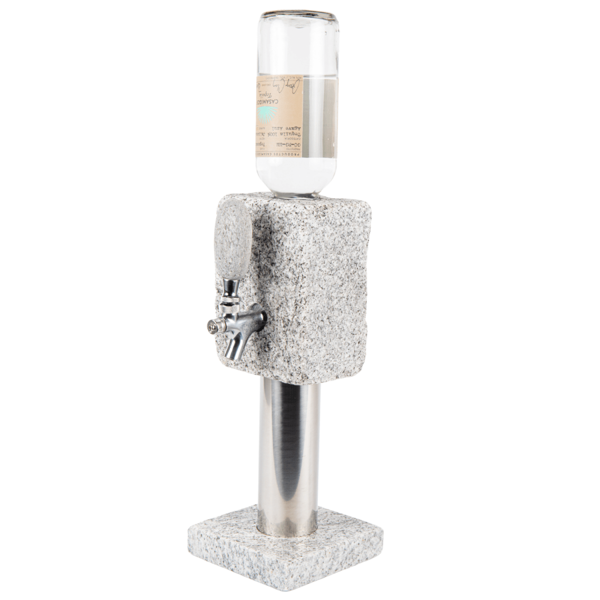 Funky Rock Designs Granite Stone Drink Dispenser with Stainless Steel Valve