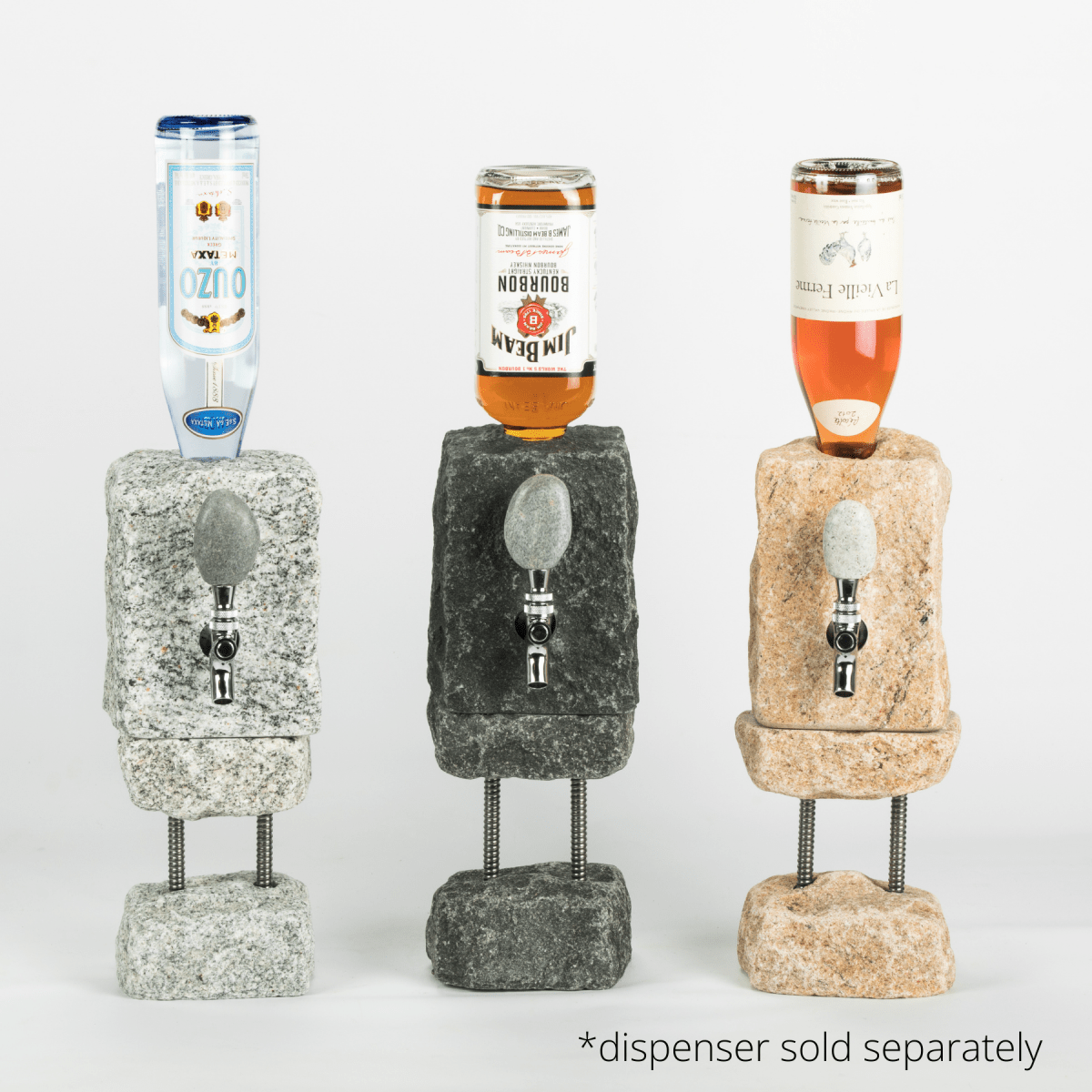 Funky Rock Designs Granite Tall Stand for Stone Drink Dispenser - 7.5" Riser