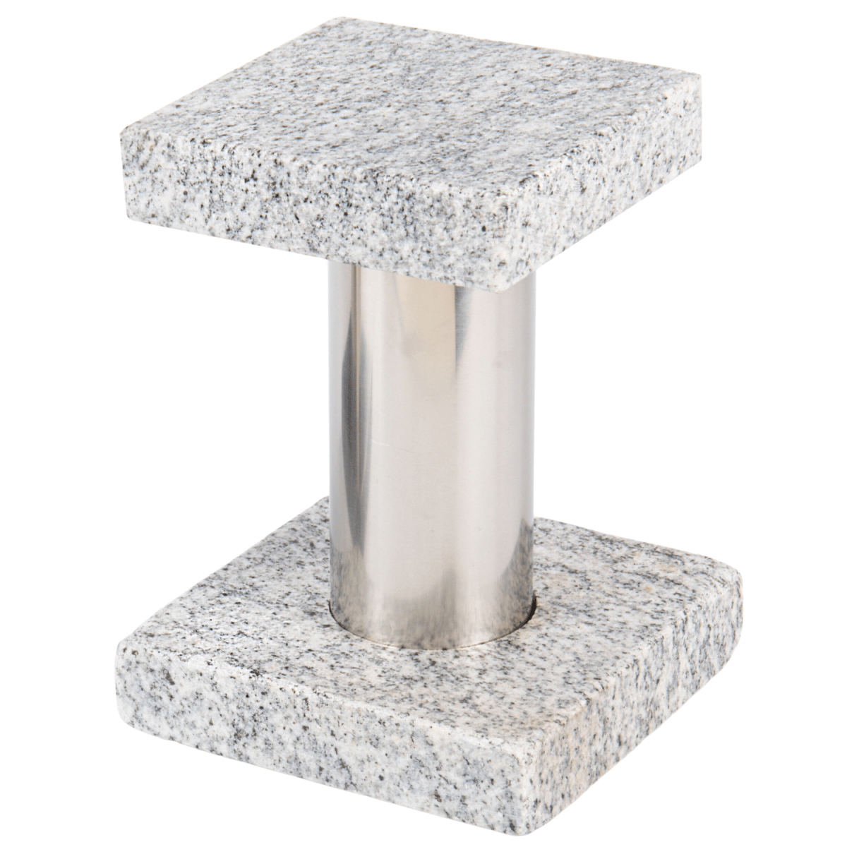 Funky Rock Designs Modern Tall Stand - Granite & Steel Drink Dispenser Riser