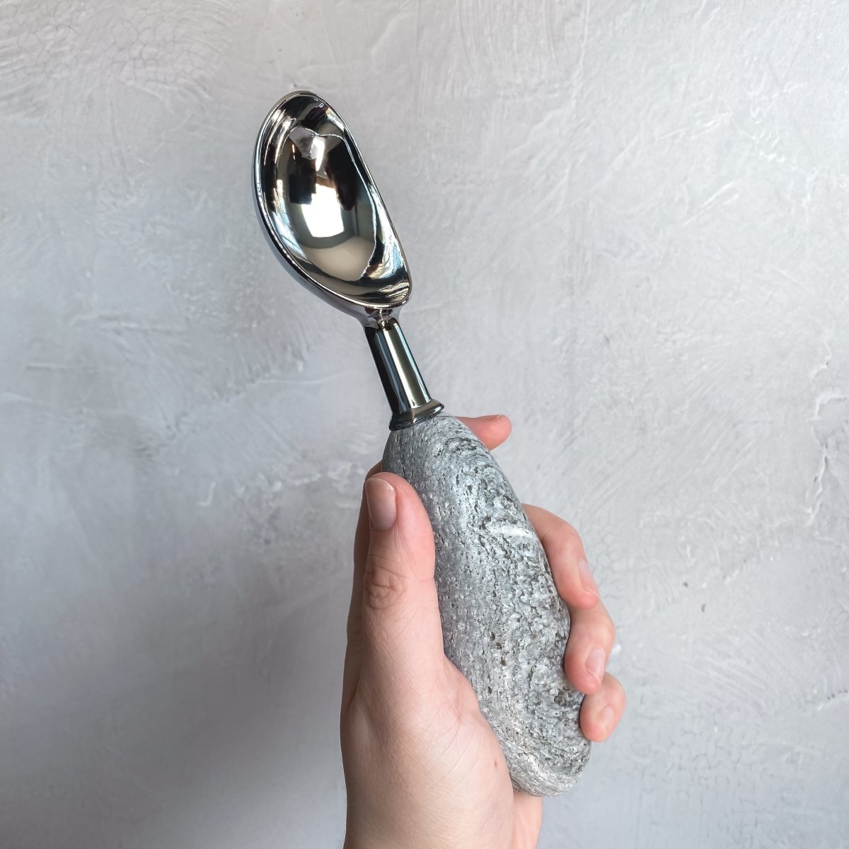 Funky Rock Designs Stone Handle Ice Cream Scoop