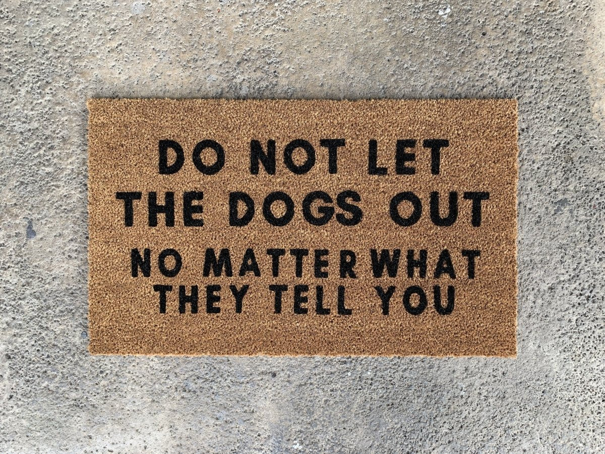 Nickel Designs Custom Doormats Funny Dog Welcome Mat - lily & onyx