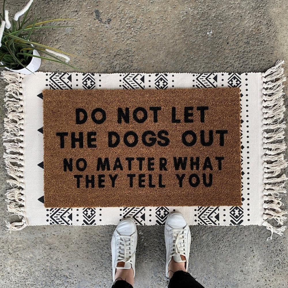 Nickel Designs Custom Doormats Funny Dog Welcome Mat - lily & onyx