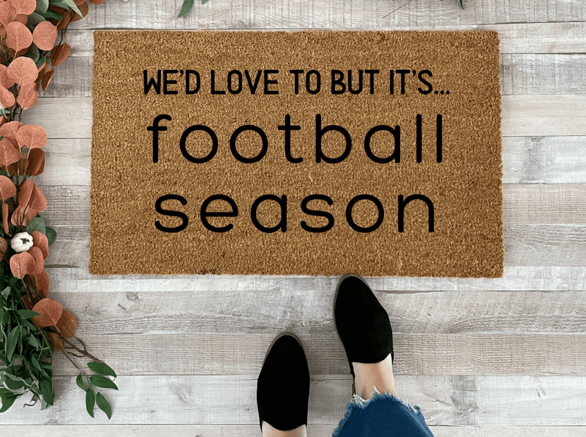 Nickel Designs Custom Doormats Funny Football Doormat