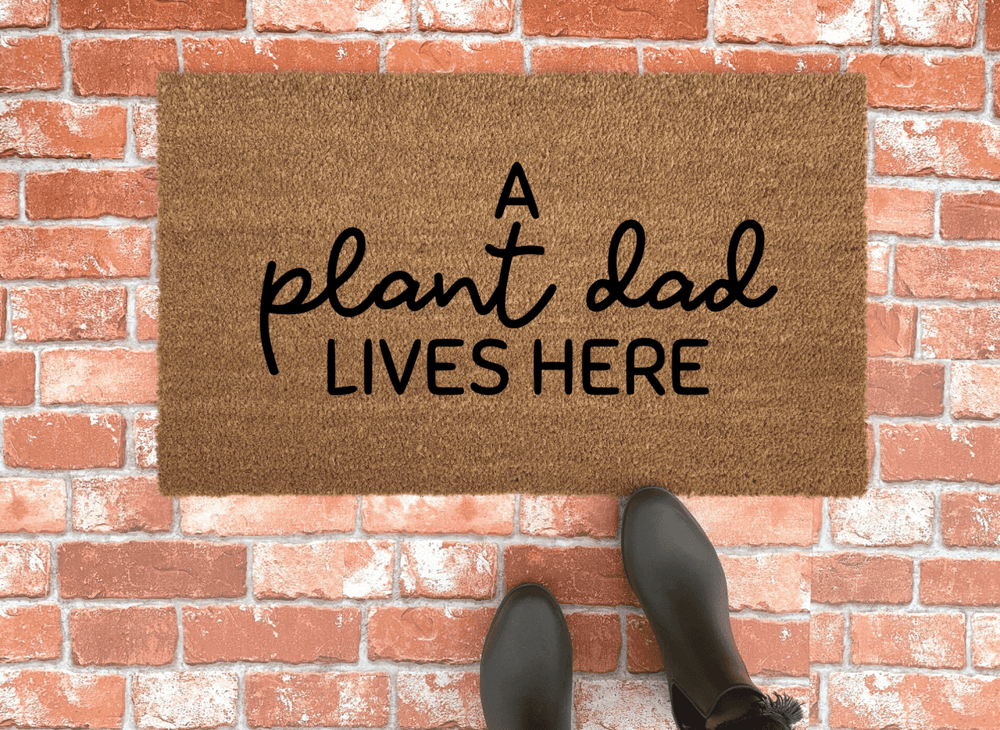 Nickel Designs Custom Doormats Funny Plant Dad Doormat - lily & onyx