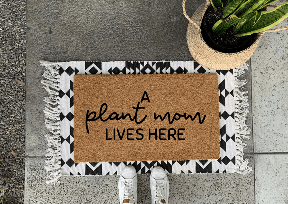 Nickel Designs Custom Doormats Funny Plant Mom Doormat - lily & onyx