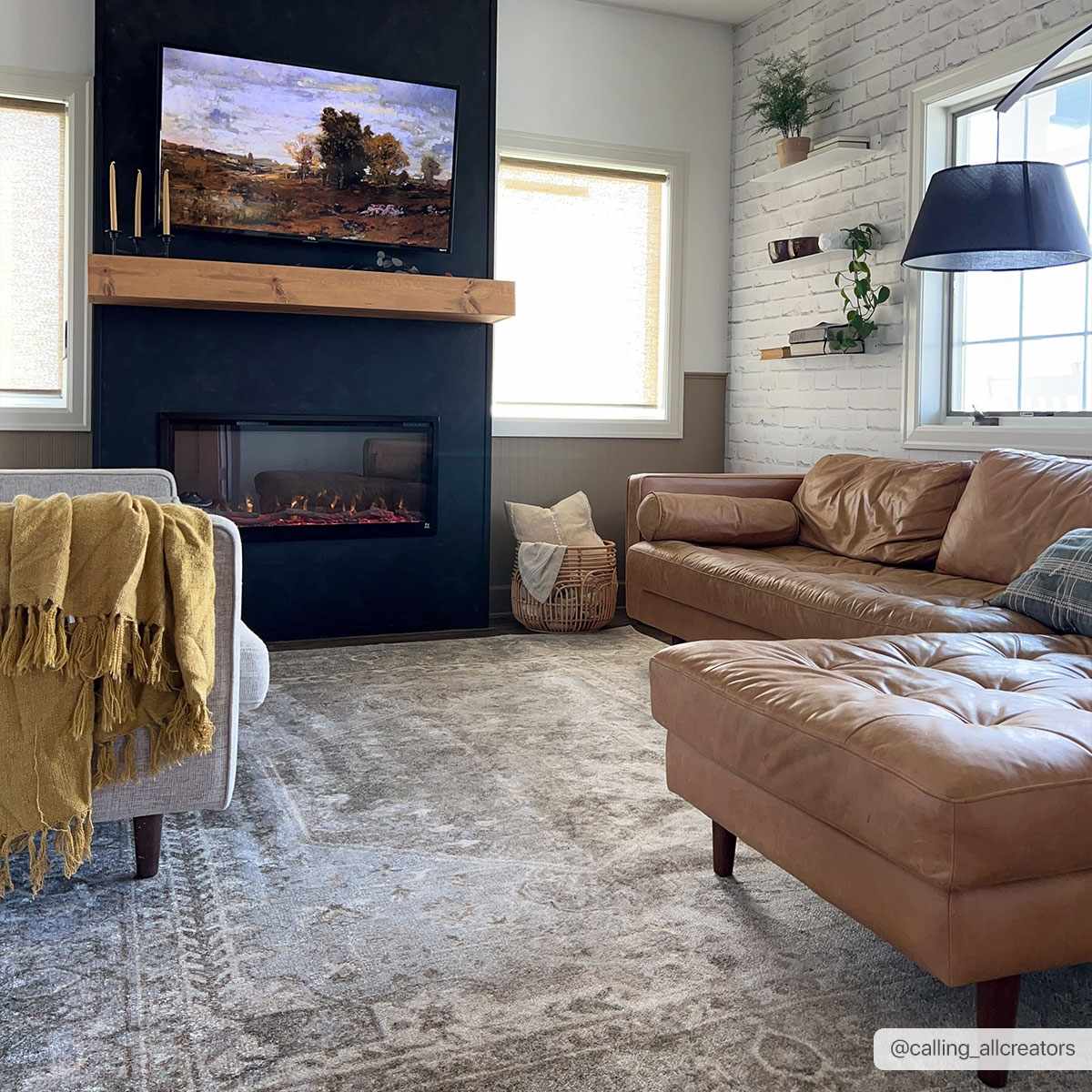 Hauteloom Gael Cream Washable Area Rug - lily & onyx