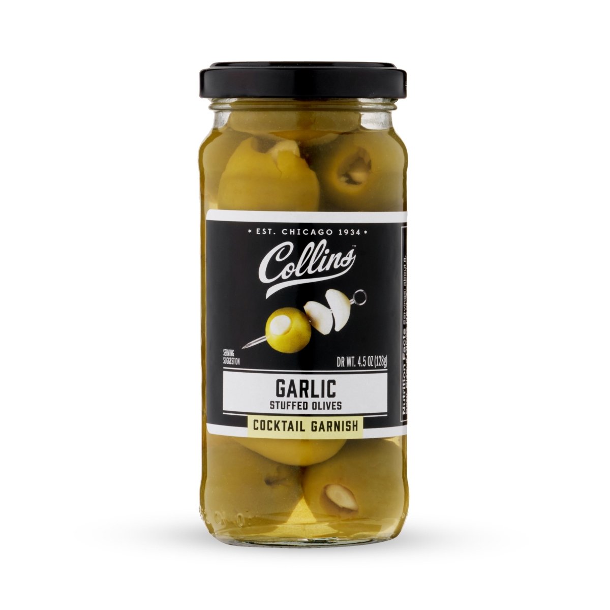 Collins Garlic Queen Olives, 5 oz - lily & onyx
