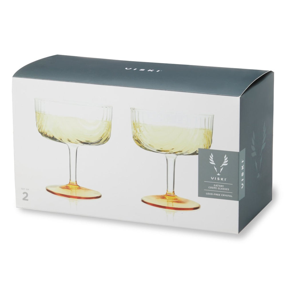 
                      
                        Viski Gatsby Coupe Glasses, Set of 2 - lily & onyx
                      
                    