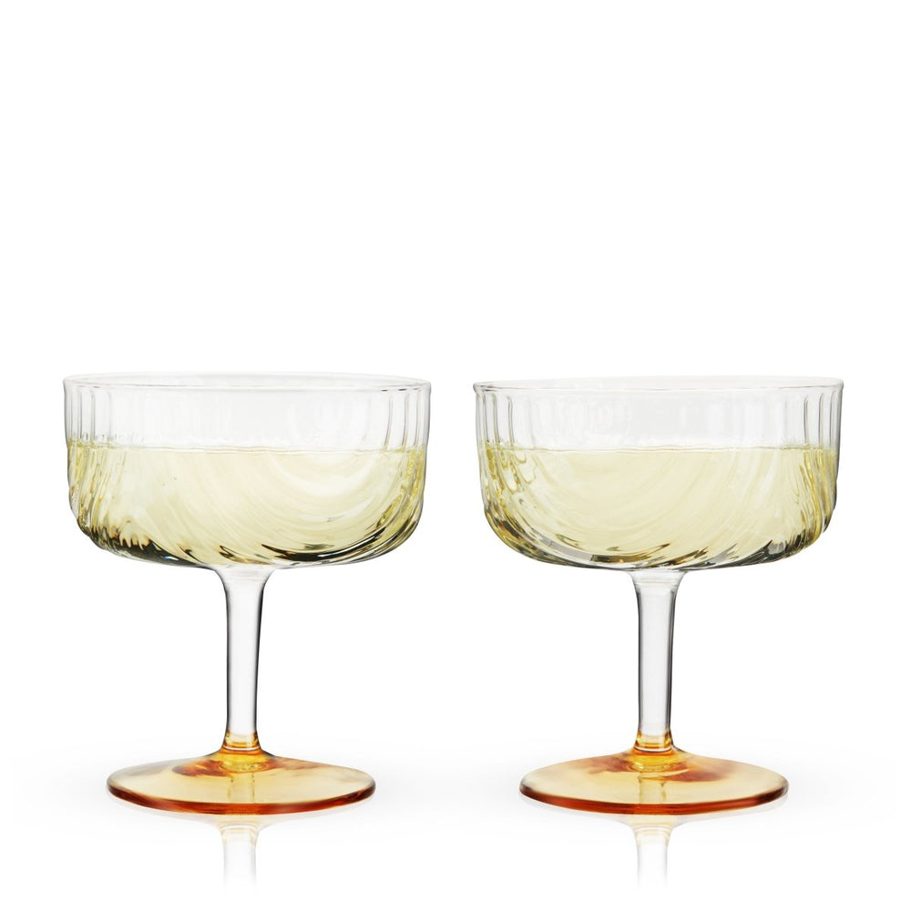 
                      
                        Viski Gatsby Coupe Glasses, Set of 2 - lily & onyx
                      
                    