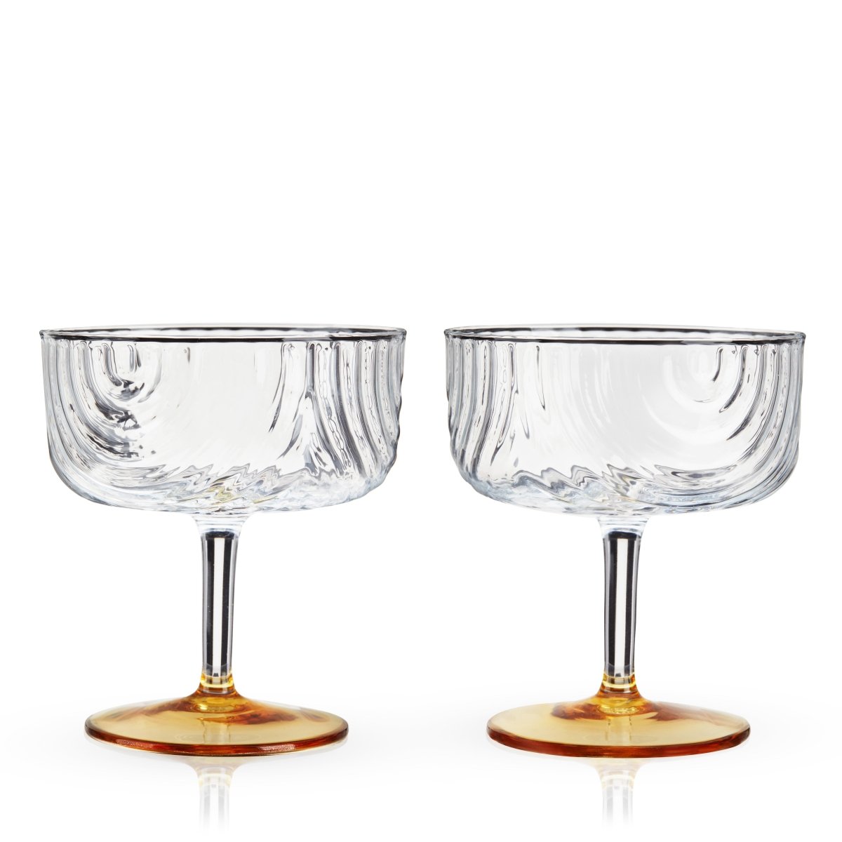Viski Gatsby Coupe Glasses, Set of 2 - lily & onyx