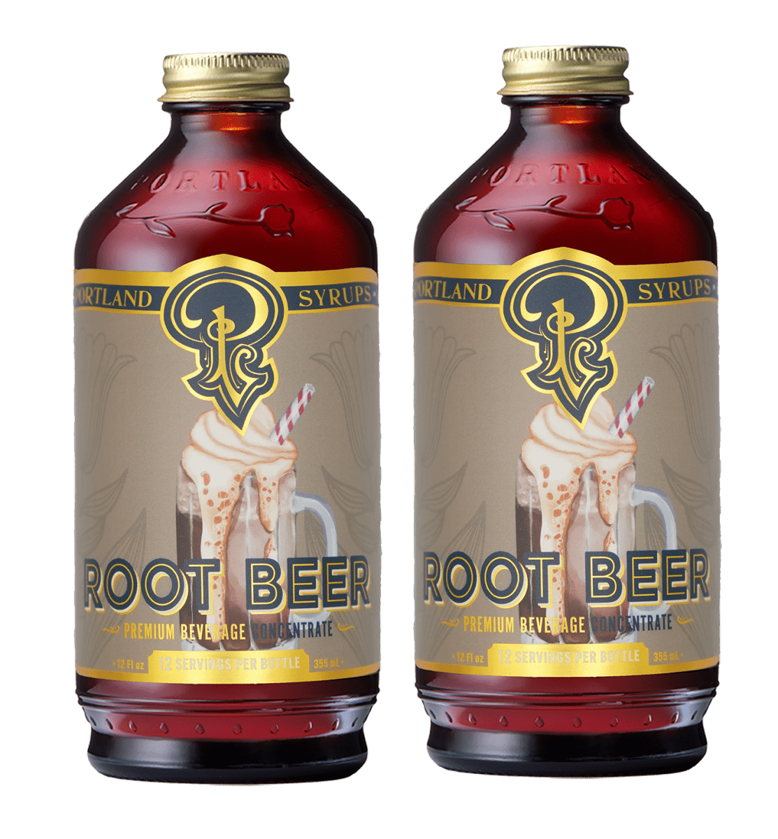 Portland Syrups Genuine Root Beer Syrup, 2 Pack - lily & onyx