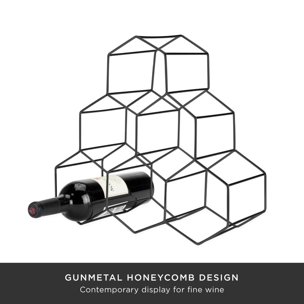 
                      
                        Viski Geo Countertop Wine Rack, Gunmetal
                      
                    