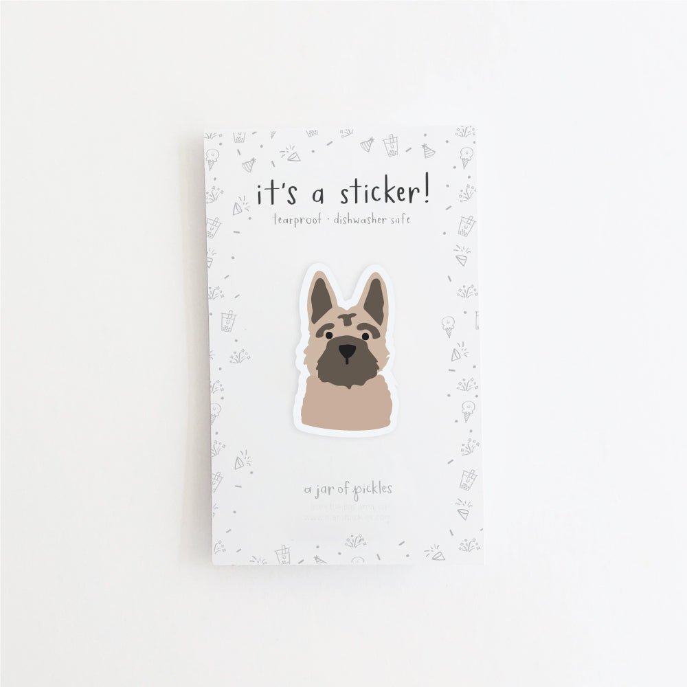 A Jar of Pickles German Shepherd Dog Vinyl Sticker - lily & onyx