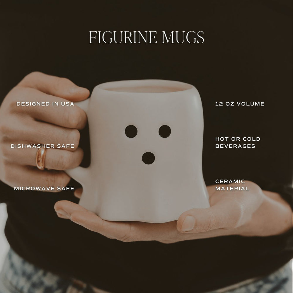 
                      
                        Sweet Water Decor Ghost Face Figurine Coffee Mug, 12oz - lily & onyx
                      
                    
