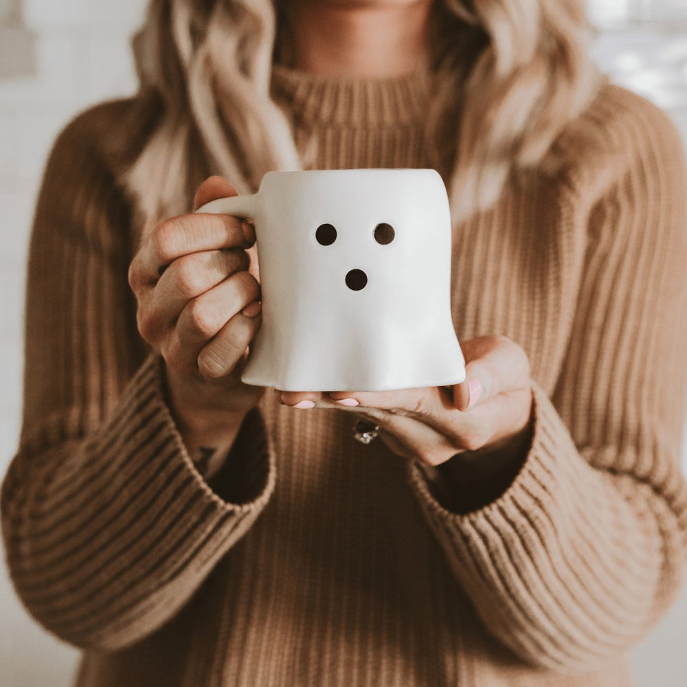 
                      
                        Sweet Water Decor Ghost Face Figurine Coffee Mug, 12oz - lily & onyx
                      
                    