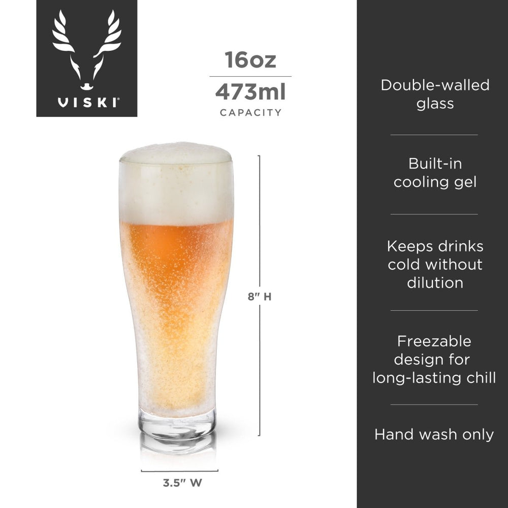 
                      
                        Viski Glacier Double - Walled Chilling Beer Glass - lily & onyx
                      
                    