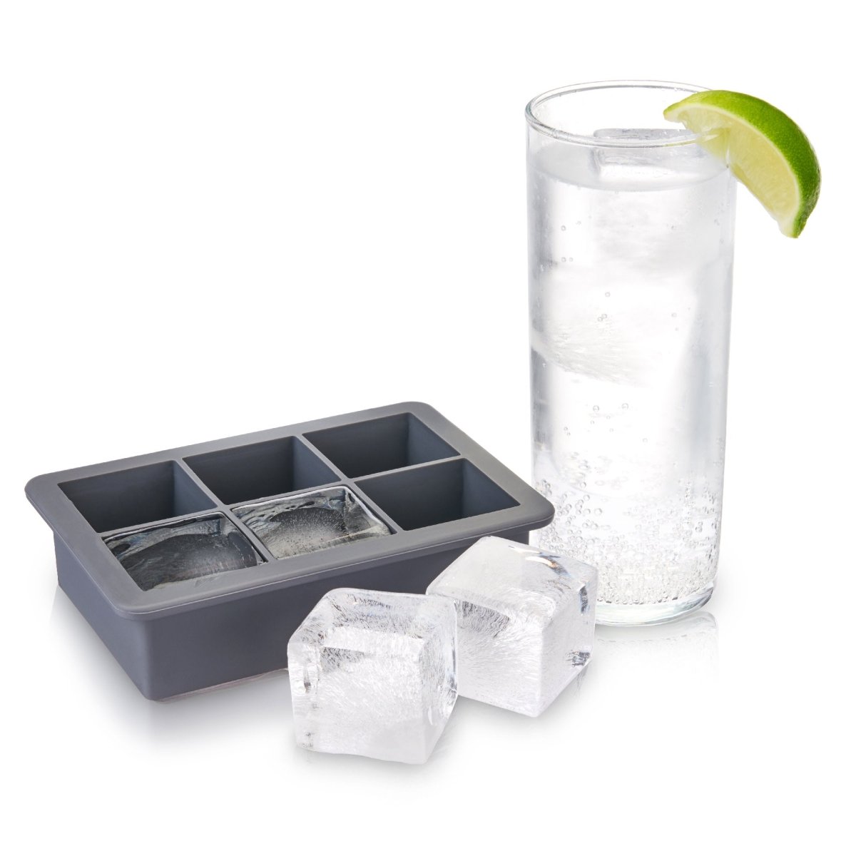 Viski Glacier Highball Ice Cube Tray with Lid - lily & onyx