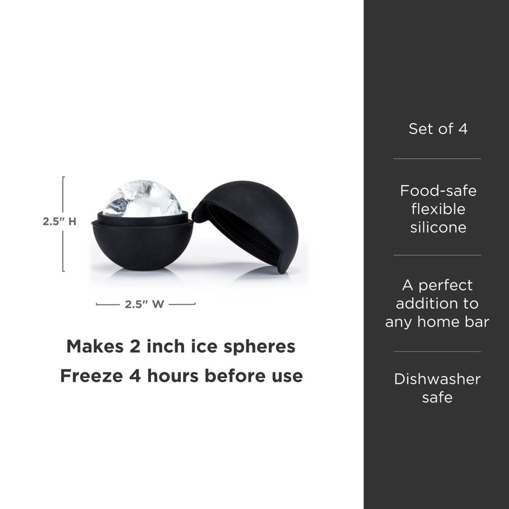 
                      
                        Viski Glacier Ice Sphere Molds, Set of 4 - lily & onyx
                      
                    