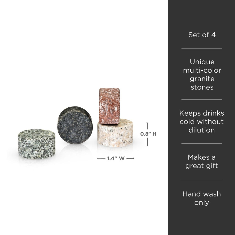 
                      
                        Viski Glacier Rocks Granite Multi - Color Disks, Set of 4 - lily & onyx
                      
                    