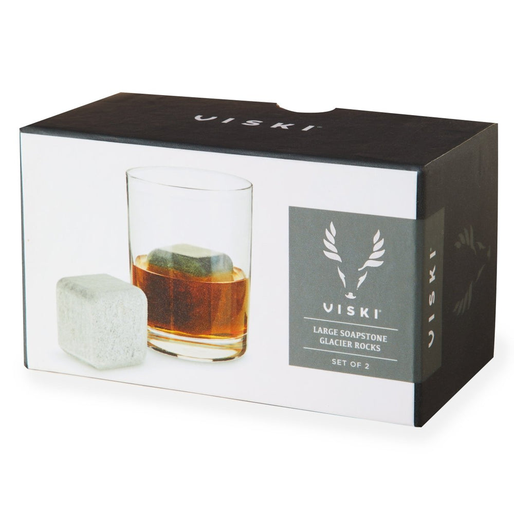 
                      
                        Viski Glacier Rocks Large Soapstone Cube, Set of 2 - lily & onyx
                      
                    