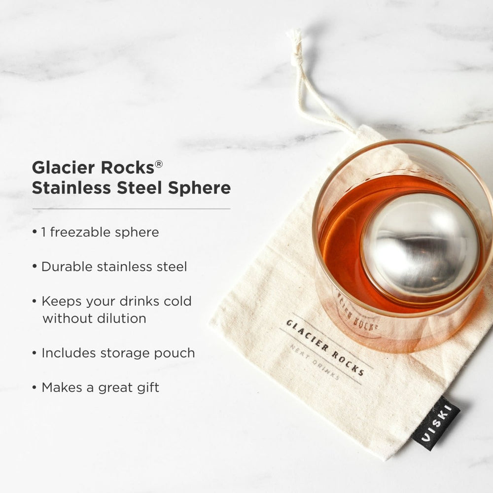 
                      
                        Viski Glacier Rocks Large Stainless Steel Sphere - lily & onyx
                      
                    