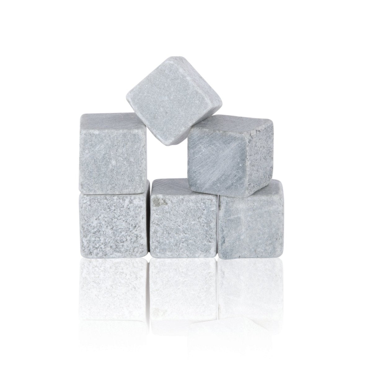 True Glacier Rocks Soapstone Chilling Cubes, Set of 6 - lily & onyx