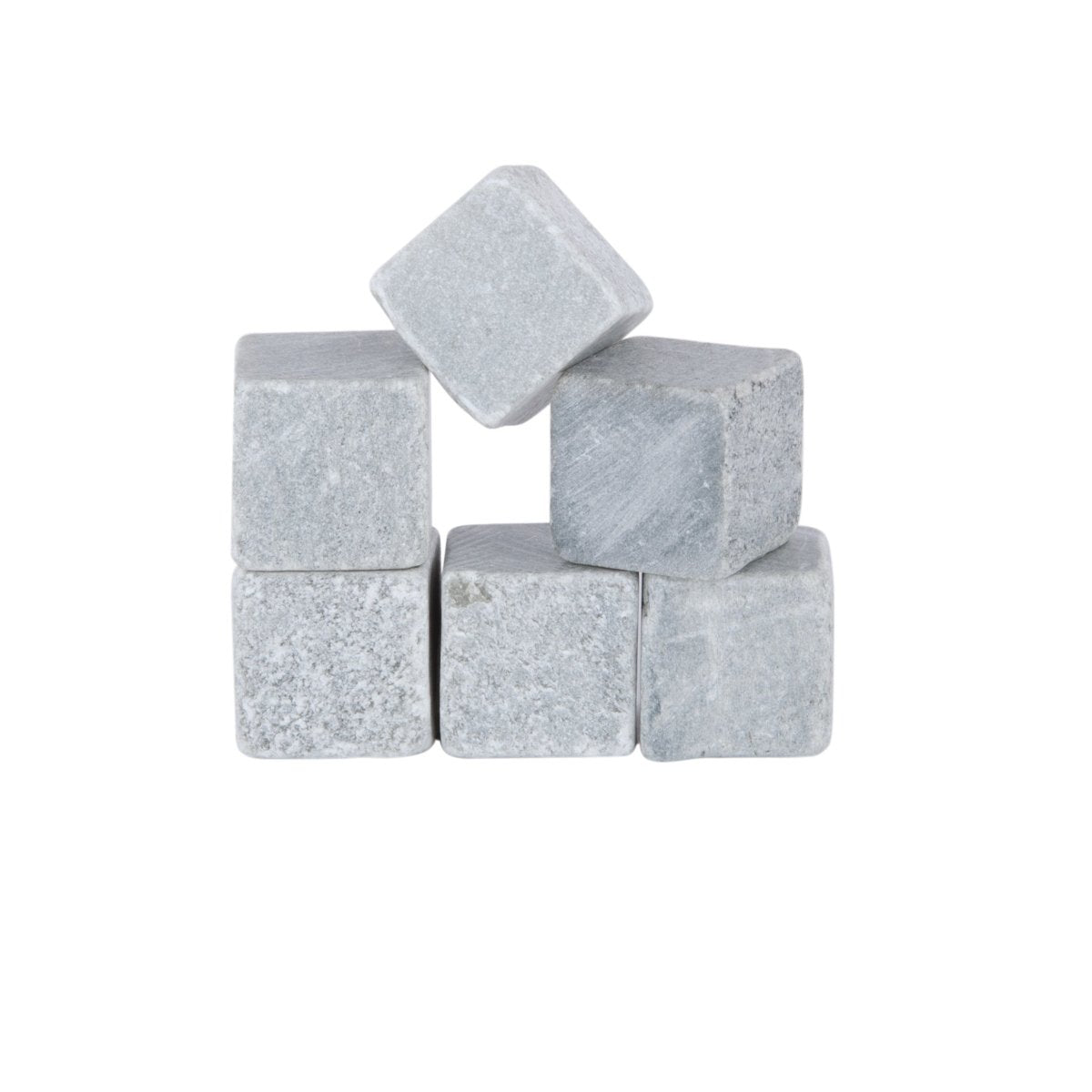 Viski Glacier Rocks Soapstone Cube, Set of 6 - lily & onyx