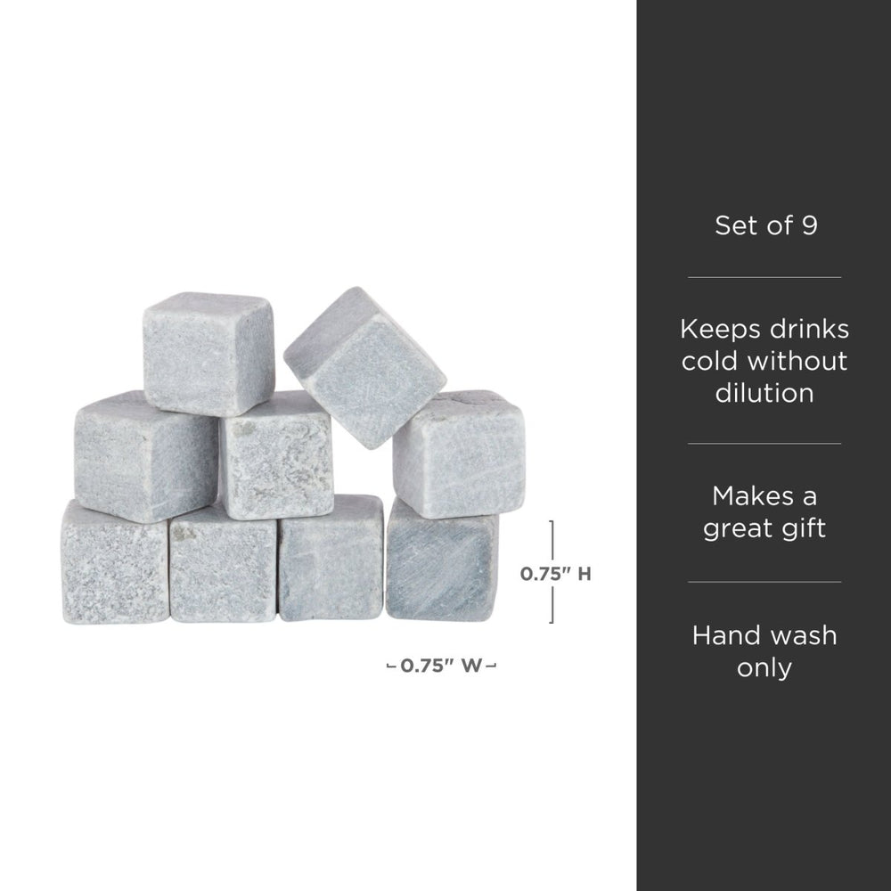 
                      
                        Viski Glacier Rocks Soapstone Cube, Set of 9 - lily & onyx
                      
                    