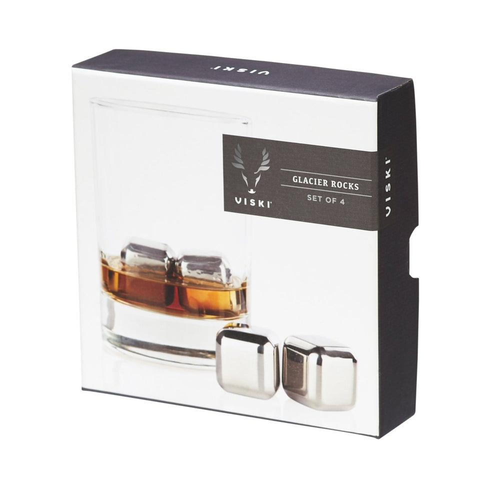 
                      
                        Viski Glacier Rocks Stainless Steel Cube, Set of 4 - lily & onyx
                      
                    