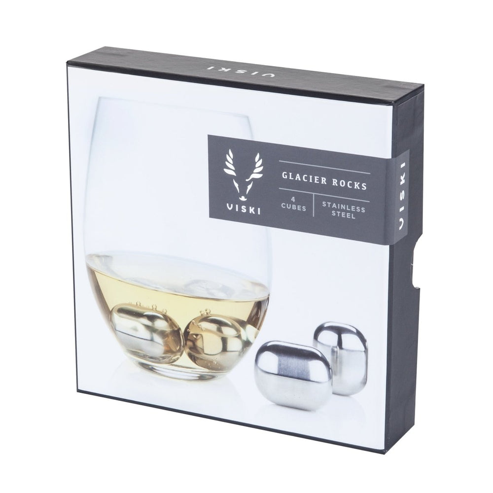
                      
                        Viski Glacier Rocks Stainless Steel Wine Globes, Set of 4 - lily & onyx
                      
                    