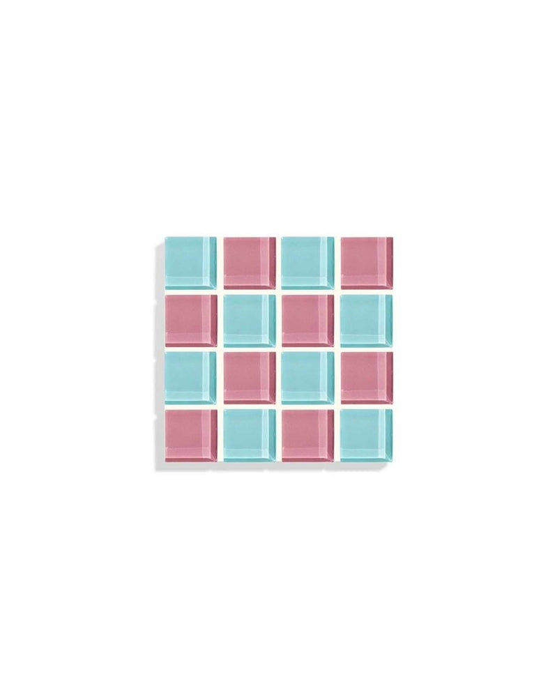 Subtle Art Studios Glass Tile Coaster - Bubble Gum - lily & onyx