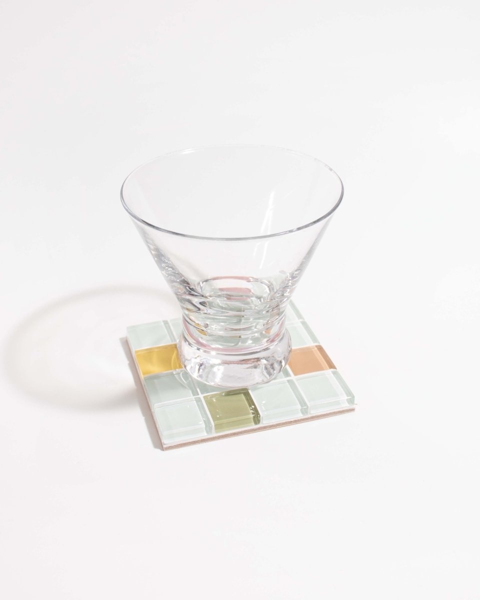 Subtle Art Studios Glass Tile Coaster - Randomness - Option 2 - lily & onyx