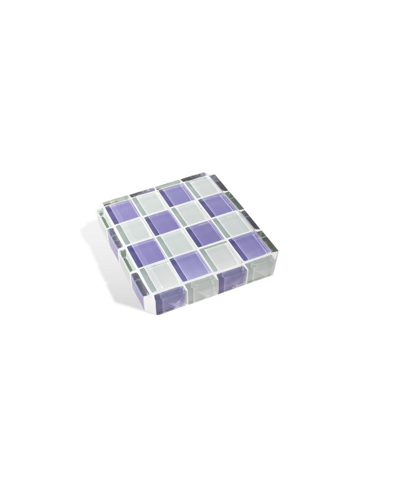 Subtle Art Studios Glass Tile Cube - Lavender Latte - lily & onyx