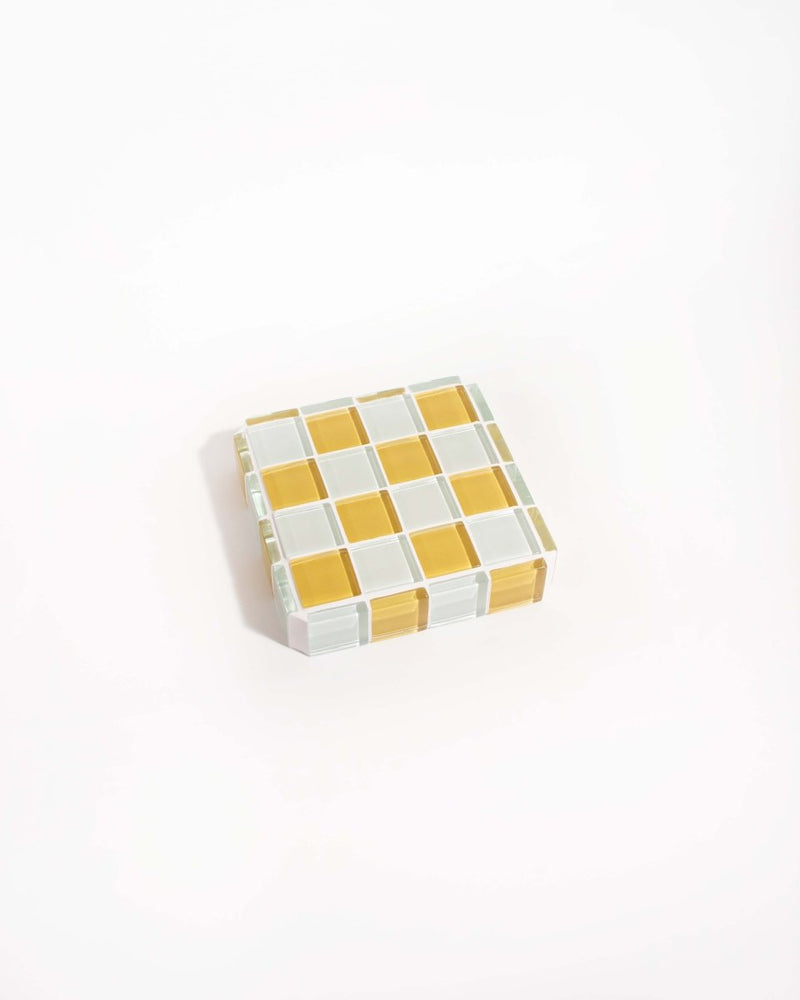 
                      
                        Subtle Art Studios Glass Tile Cube Trinket Dish - Honey Milk Chocolate
                      
                    