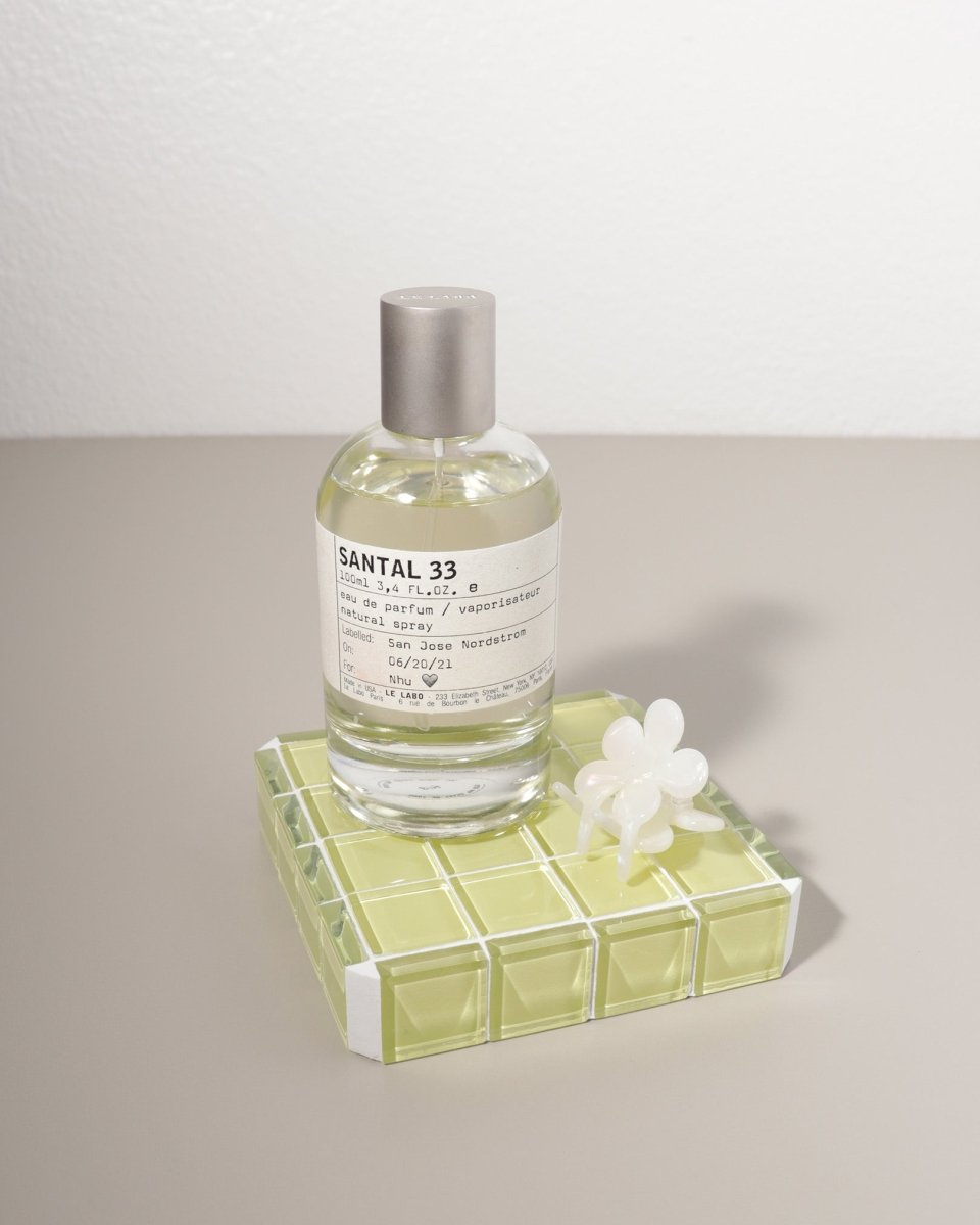 Subtle Art Studios Glass Tile Cube Trinket Dish - It's Lemon