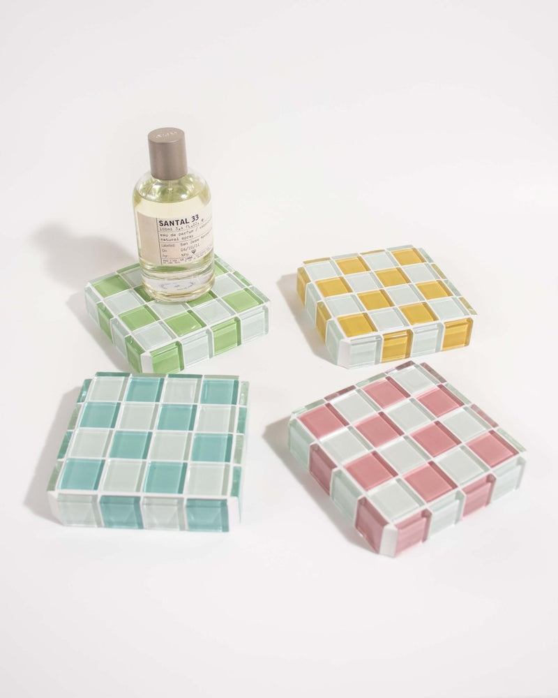 
                      
                        Subtle Art Studios Glass Tile Cube Trinket Dish - Pistachio Milk Chocolate
                      
                    