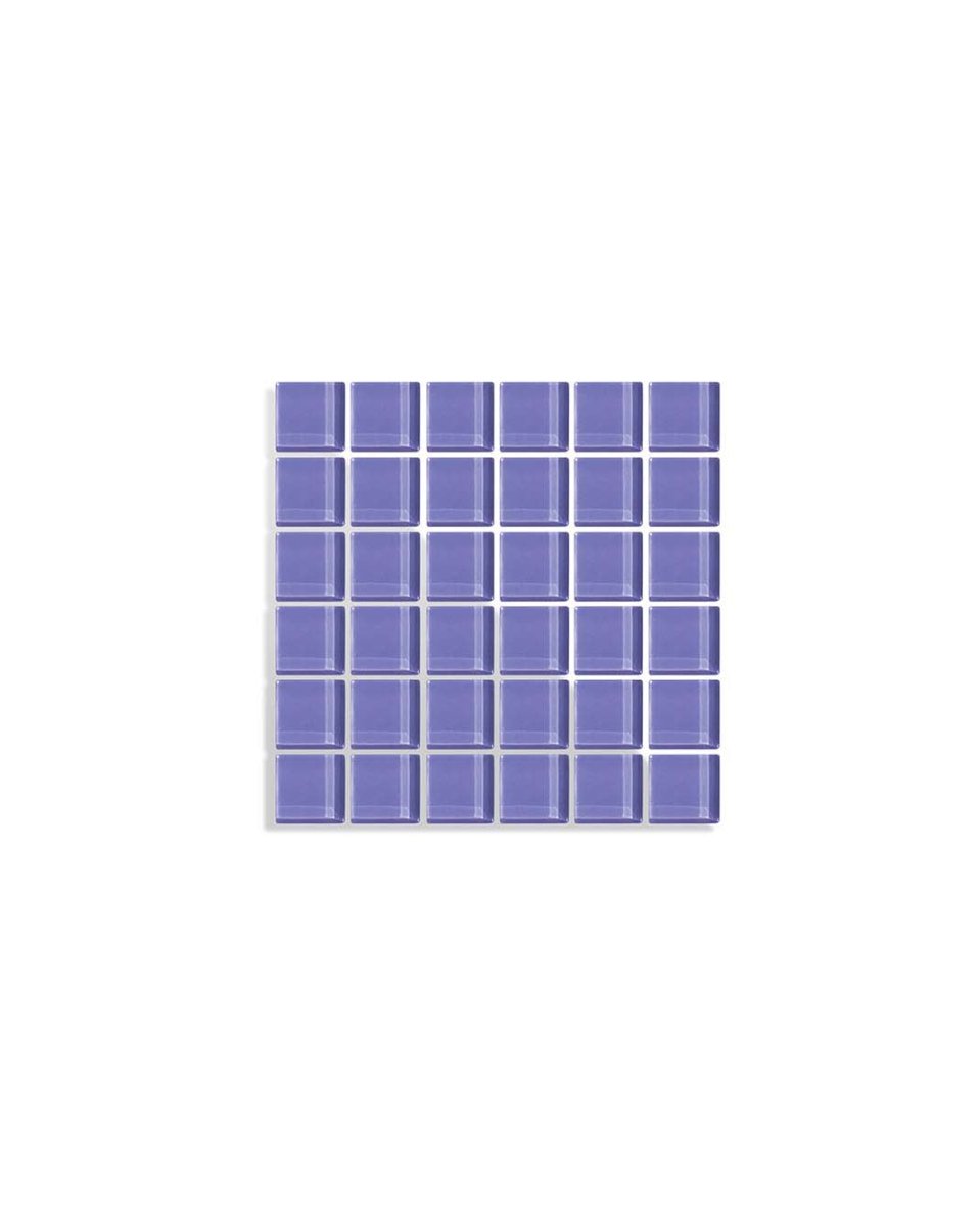Subtle Art Studios Glass Tile Decorative Tray - It's Lilac