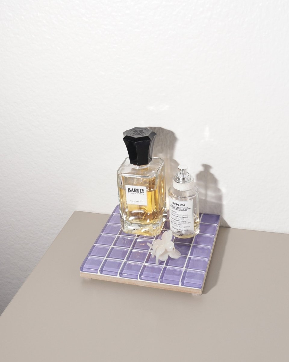 Subtle Art Studios Glass Tile Decorative Tray - It's Lilac