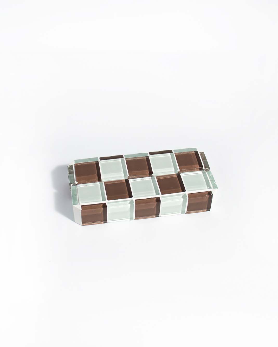 Glass Tile Picture Stand - Classic Milk Chocolate