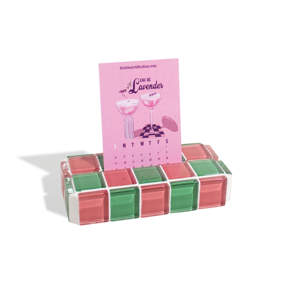 Glass Tile Picture Stand - Festive